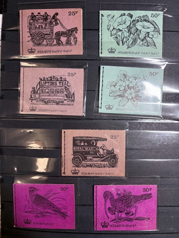 L@@K!!  Great Britian 7-Postage Stamp Booklets! Complete  MNH - USA SELLER!