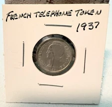 1937 France Public Telephone Token