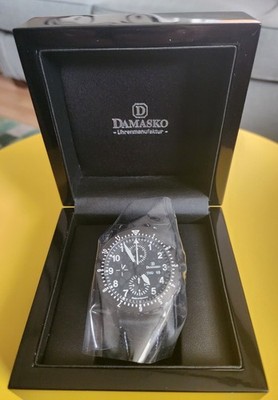 Damasko DC66 Black automatic chronograph DAMEST Ice-hardened stainless steel NEW