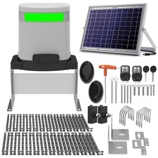 Bl&uuml;tezeit Chain Solar  1400lb Sliding Gate Opener w/Battery, WiFi Driveway Motor