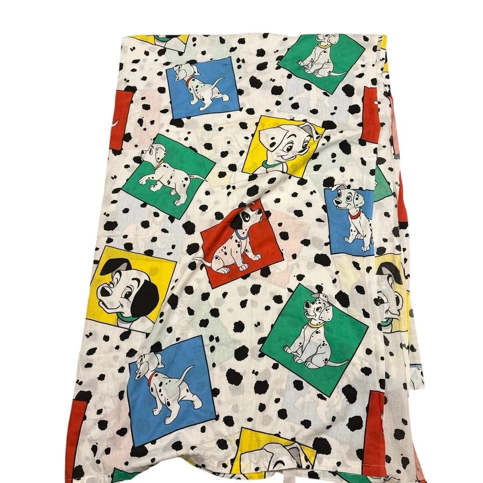 Sábana plana de polialgodón tamaño doble vintage Disney 101 Dalmations de colección años 90 Foto 2 de 4
