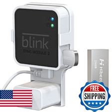 256GB USB Flash Drive  Outlet Mount for Blink Sync Module 2 - Space Saving