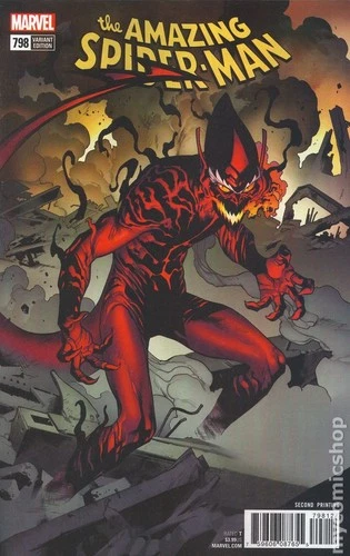 Amazing Spider-Man #798F Immonen Variant 2nd Printing VF 2018 Stock Image