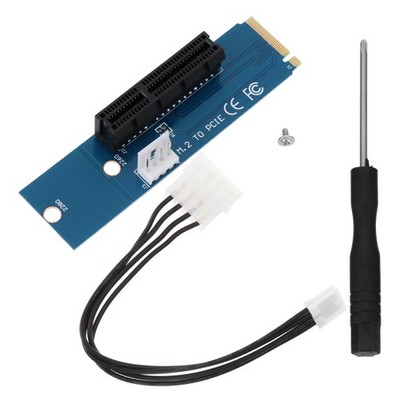 M.2 auf PCI-e Adapter M.2 Key M auf PCIe Konverterkarte Computerzubehör