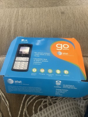 2 LG CG180 AT&T Basic Cellular Bar Phone 2G With Battery