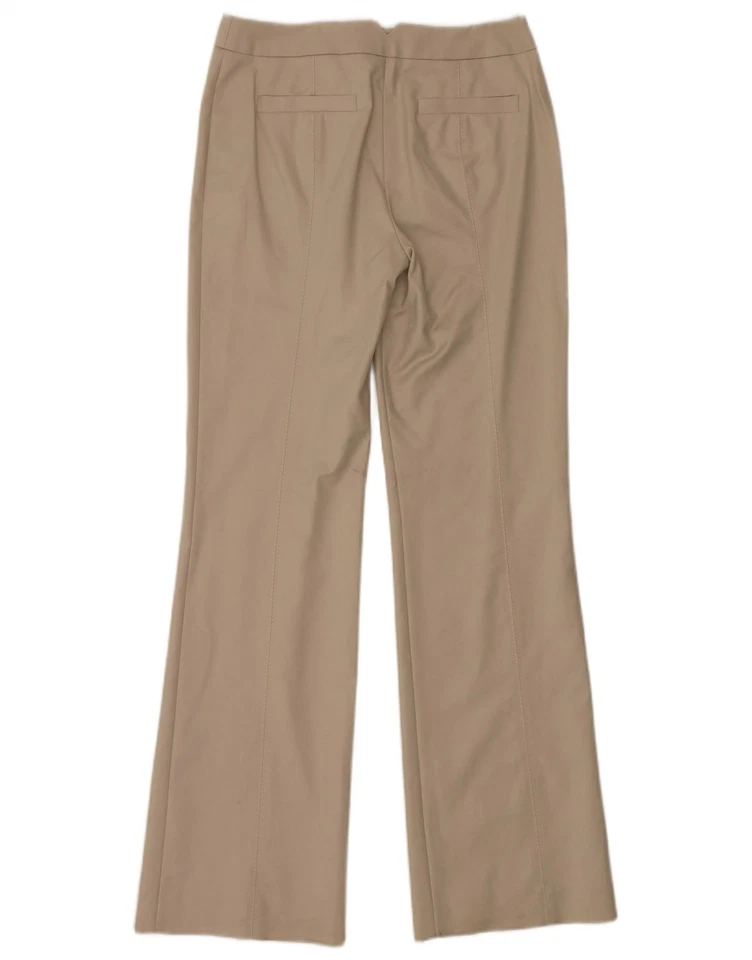 COAST Womens Bootcut Suit Trousers UK 10 Small W27 L32 Beige Cotton CJ07 - Image 2 of 4