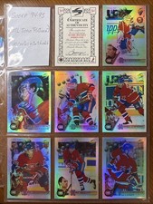 (10) 1994-95 Score Platinum Montréal Canadiens Complete Team Set  w/ COA