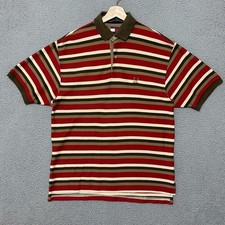 Vintage Tommy Hilfiger Polo Shirt Men's Medium Multicolor Striped Cotton
