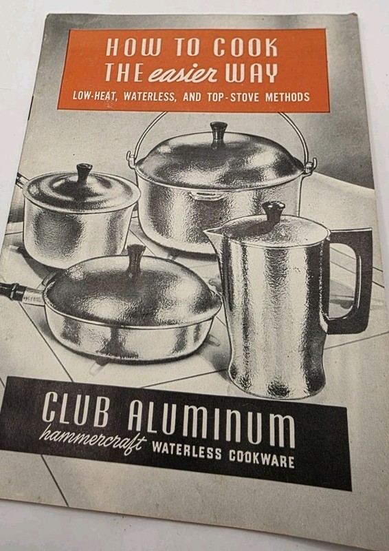 Vintage Hammercraft Waterless Cookware Club Aluminum Recipes Booklet Ad Ephemera