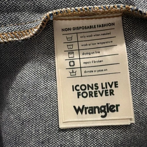 RARE Wrangler Diamond Cross Ranch Denim Jacket Limited Edition Western 124MJ XL image 12