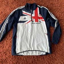 Athletics GB Team Sweatshirt By Adidas Uk46/48” Used Rio2016