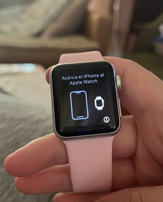 Apple Watch Series 3 38mm GPS WR-50M Silver Aluminum Case WORKING