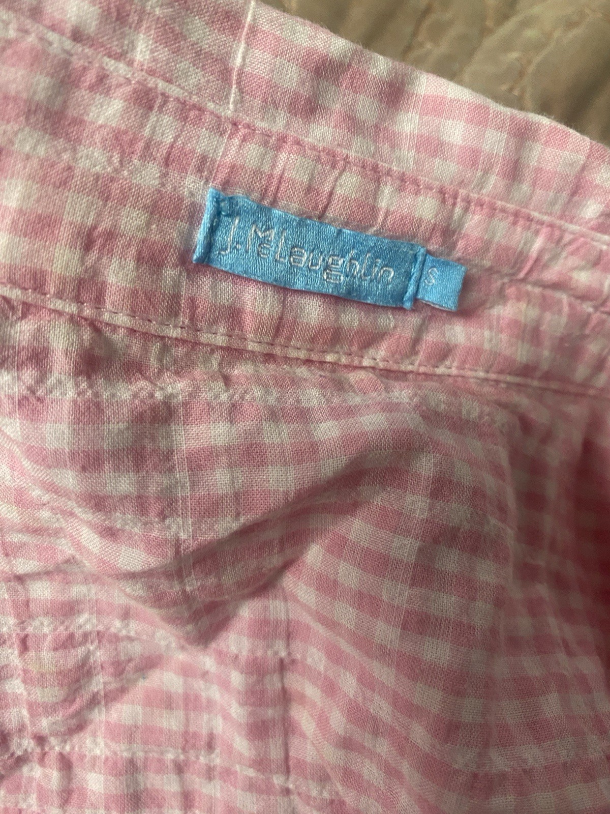 J. MCLAUGHLIN Button-Up Collared Blouse Shirt sz … - image 6