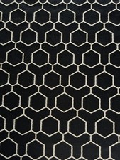 Ashley Wilde Nova Black Fabric - 3m 30cm in Length. Large Fabric Remnant