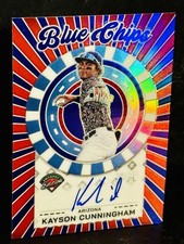 💎Kayson Cunningham Auto /99 2025 Panini Prospect Blue Chips Red Diamondbacks⚾