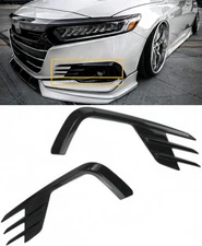 FOR HONDA ACCORD 2021-22 GLOSS BLACK FOG LIGHT LAMP COVER TRIM GARNISH KIT YOFER