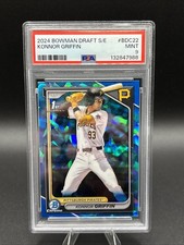 2024 BOWMAN DRAFT SAPPHIRE ED #BDC22 KONNOR GRIFFIN PSA 9