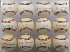   Lot of 12 HOFer Signed Singles 9 697375 