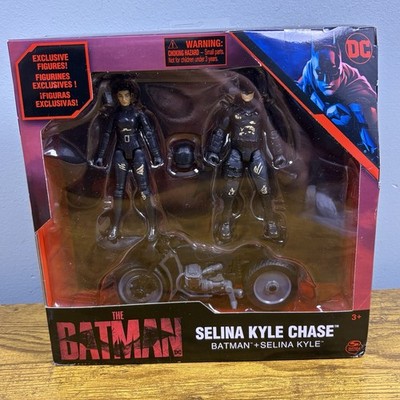 DC Spin Master The Batman Selina Kyle Chase Batman & Selina Kyle Figures NIB 4 