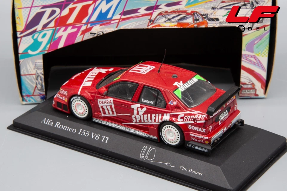 1:43 Alfa Romeo 155 V6 TI DTM 1994 Team Schubel Chr. Danner - Minichamps - Immagine 2 di 3
