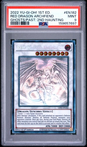 Red Dragon Archfiend GFP2-EN182 Ghost Rare 1st Edition Yugioh PSA 9 *697