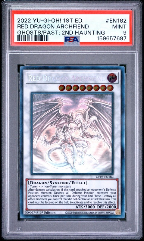 Red Dragon Archfiend GFP2-EN182 Ghost Rare 1st Edition Yugioh PSA 9 *697