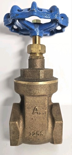Bronze Gate Valve 2" Female NPT Thread Ends 125-S / 200-WOG, Handwheel Operated
