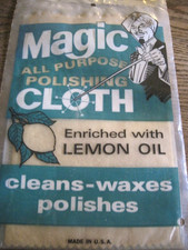 Vintage Magic All Purpose Polishing Cloth With Lemon Oil Made In USA -NOS/SEALED