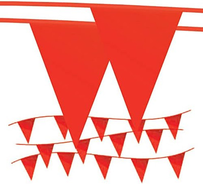 Pennant Banner Flags - OSHA 500Lb Rated Safety Rooftop Flagging Barrier Traffic