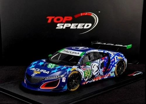1/18 Top Speed Acura NSX GT3 Statue of Liberty 2017 IMSA Watkins Glen TS0271 NIB