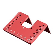 Placa de reparación de bisagras de aleación de aluminio con plantilla magnética para montaje de panel