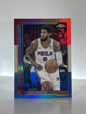 2025/26 Topps Chrome Paul George RED/WHITE/BLUE #171 Philadelphia 76ers NBA