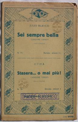 Julio Blanco Sei Sempre Bella Otha Stasera... O Mai Piu