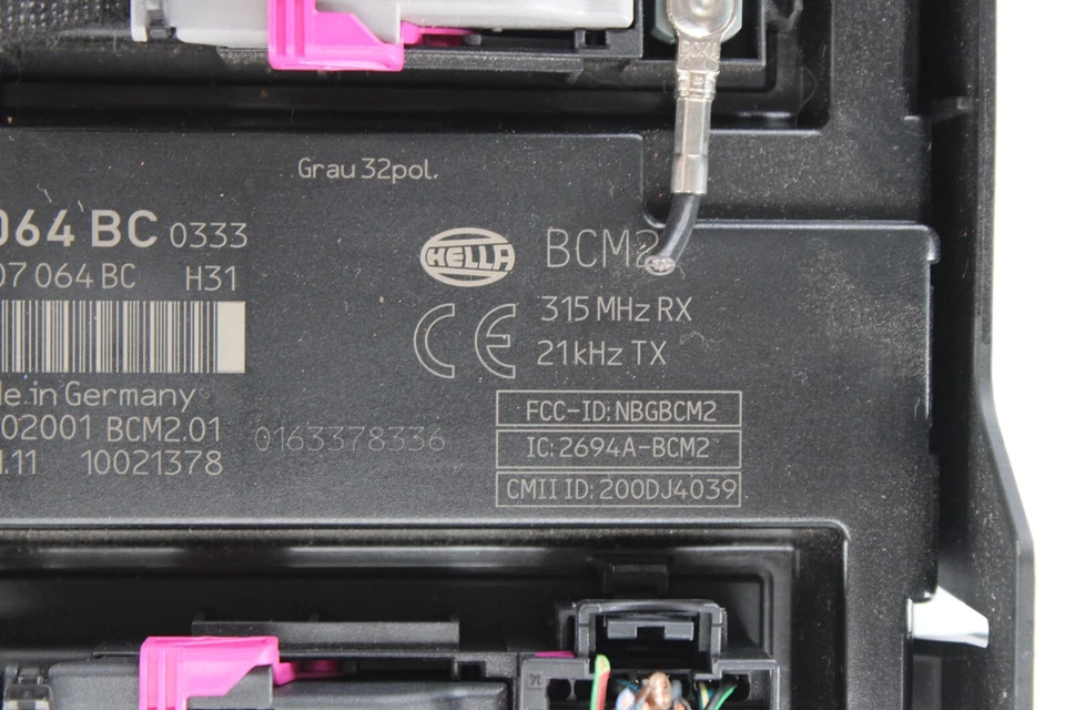 💎 AUDI BENTLEY MÓDULO DE CONTROL DE COMPUTADORA DE ACCESO CONFORT SIN LLAVE Y SOPORTE OEM Foto 3 de 4