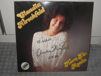 LP Claudia Hirschfeld ''Here I´m again'', + Autogramm, Pop der 80er!