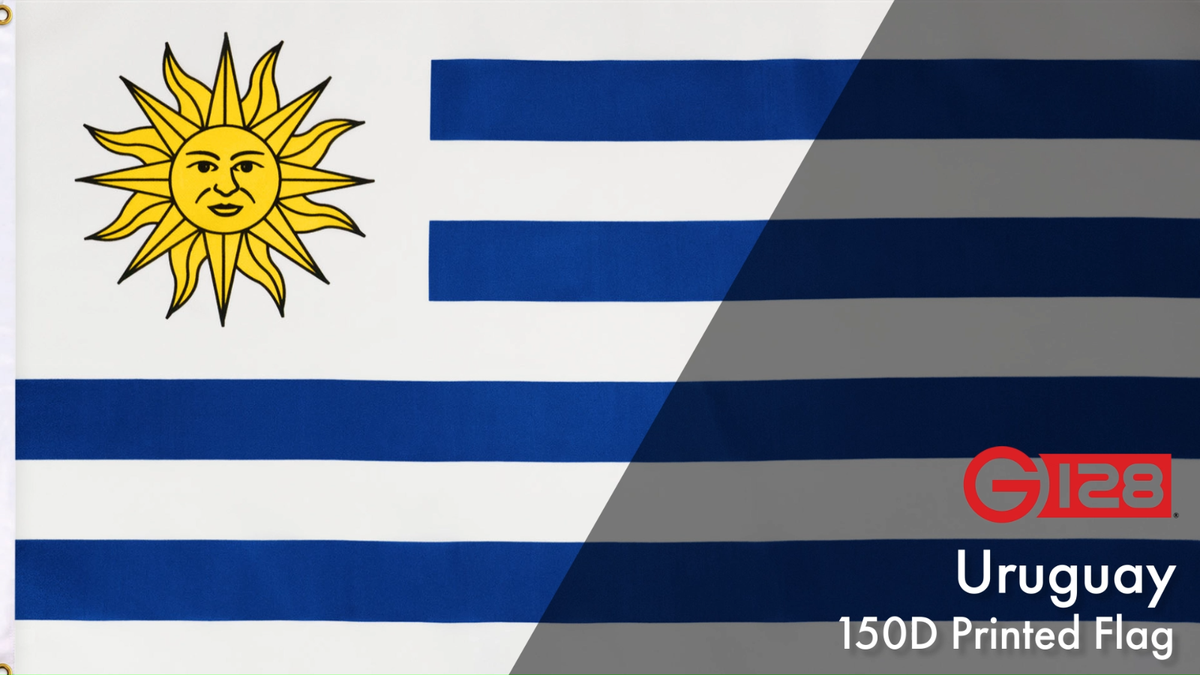 NEW G128 Uruguay Flag 3-Pack 3x5 FT, Uruguayan Printed 150D