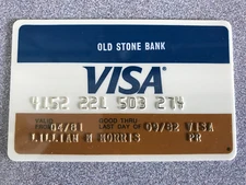 Vintage 1981 Visa Charge Card Old Stone Bank