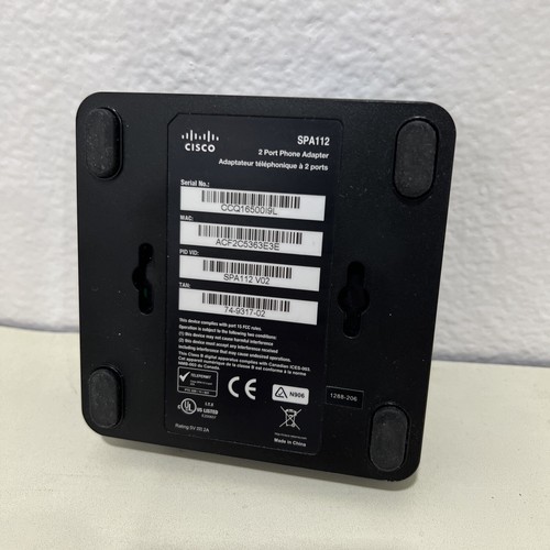 Cisco SPA112 2 Port Phone Adapter #N476 - Photo 6/9
