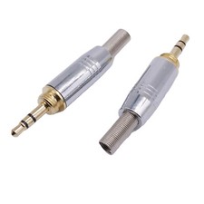 10x 3.5mm Male Audio HiFi Earphone Solder Wire Adapter Connector With Screw plug