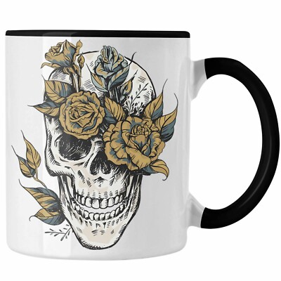 Trendation - Totenkopf Kaffee Tasse Frauen Mdchen Mnner Tattoo Geschenk  Damen | eBay.de