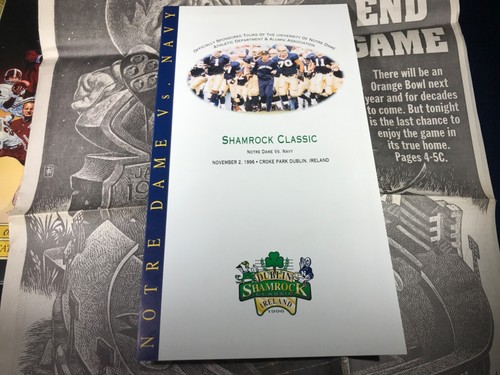 K1-68 NOTRE DAME VS FLORIDA STATE ORANGE BOWL FOOTBALL-PROGRAMM - 1. JANUAR 1996 - Bild 4 von 11