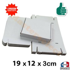 Carton boite pour lettre format poste postal 3cm type Max Suivie Emballage Blanc
