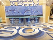 Bath & Body works Wallflower refills 4 bulbs  SPARKLING ICICLES 2 boxes LQQK