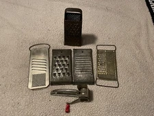 Variety Of Vintage Grater Course,Medium And Fine All Metal Variety Of Brands