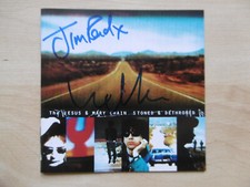 The Jesus and Mary Chain autographs signed CD booklet "Stoned & Dethroned"