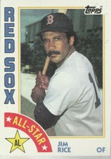 FREE SHIPPING-MINT-1984 Topps #401 Jim Rice All-Star Red Sox PLUS BOUS CARDS