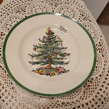 NWT  Spode Christmas Tree  10.5 in. DINNER  Plate NEW Only 3 Left