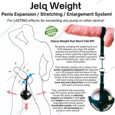 Penis Enlarger Extender Jelq Weight Male Stretcher 2.5lbs HEAVY Hanger Not Pump!