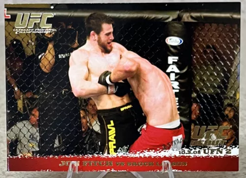 2009 Topps UFC Round 1 - Gold #33 Jon Fitch, Brock Larson (RC)  GOLD!!!