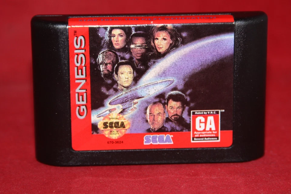 Star Trek: The Next Generation (Sega Genesis, 1994) Game Cartridge, CIB Complete - Image 3 of 4